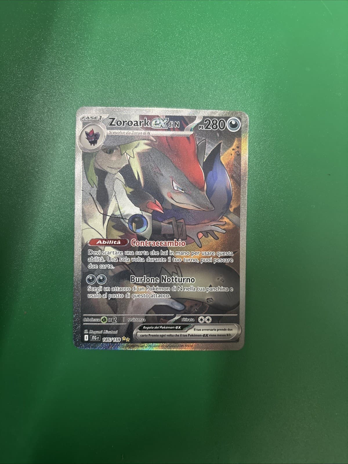 🇮🇹 Carta Pokemon Zoroark EX Di N SAR 185/159 ITA