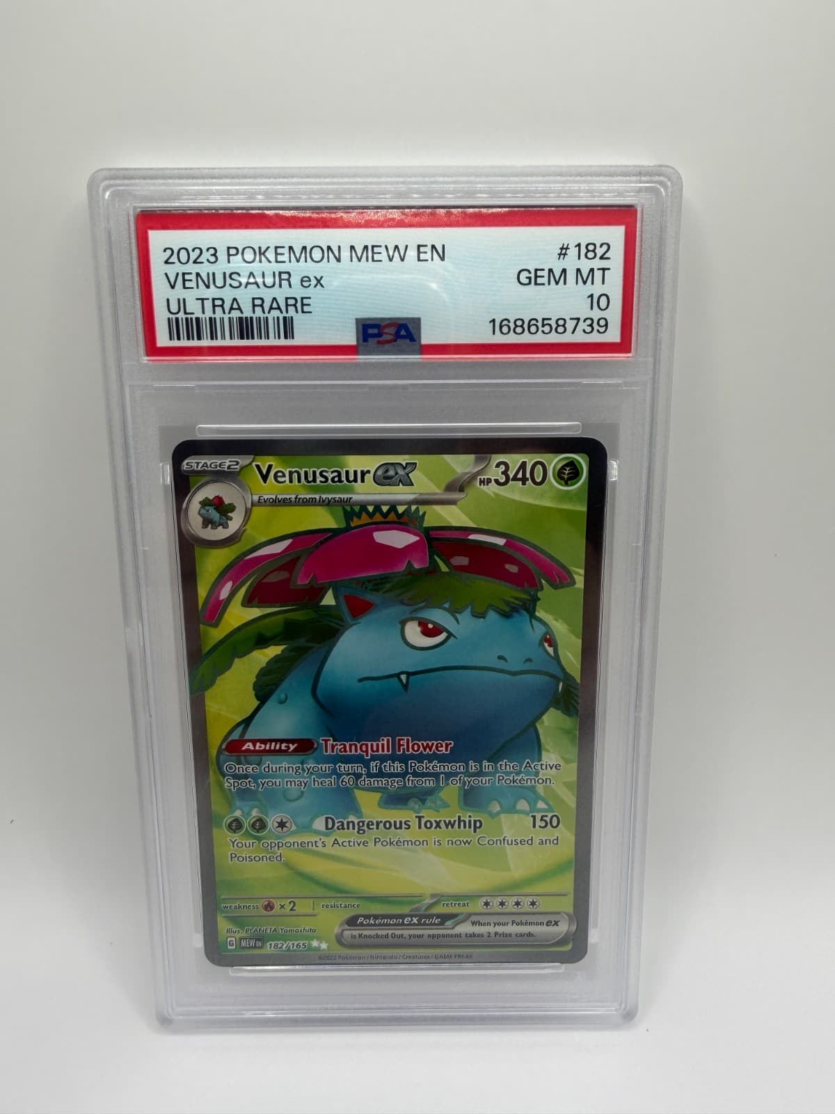 Venusaur ex 182/165 Sv: Scarlet & Violet 151 Holo PSA 10