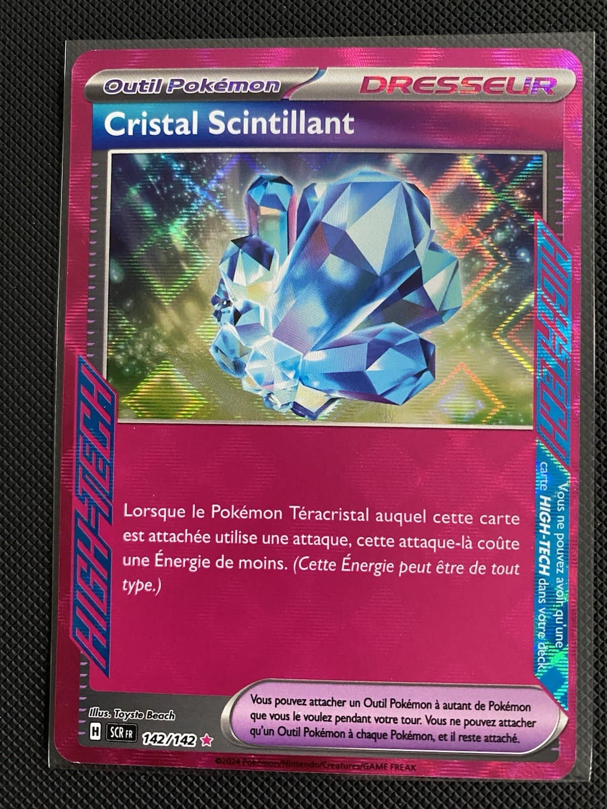 Carte Pokémon Cristal Scintillant 142/142 EV07 Couronne Stéllaire SCR FR