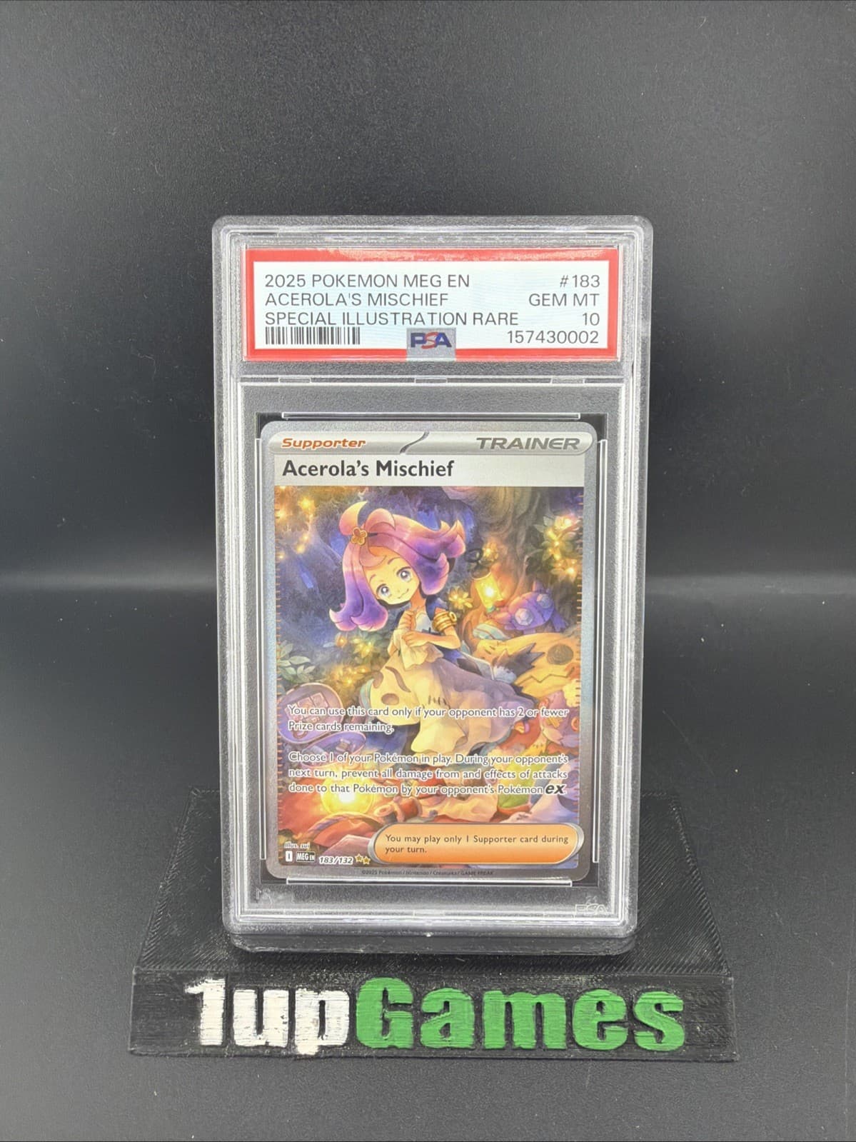 Acerola's Mischief #183 SIR Mega Evolutions 2025 Pokemon PSA 10