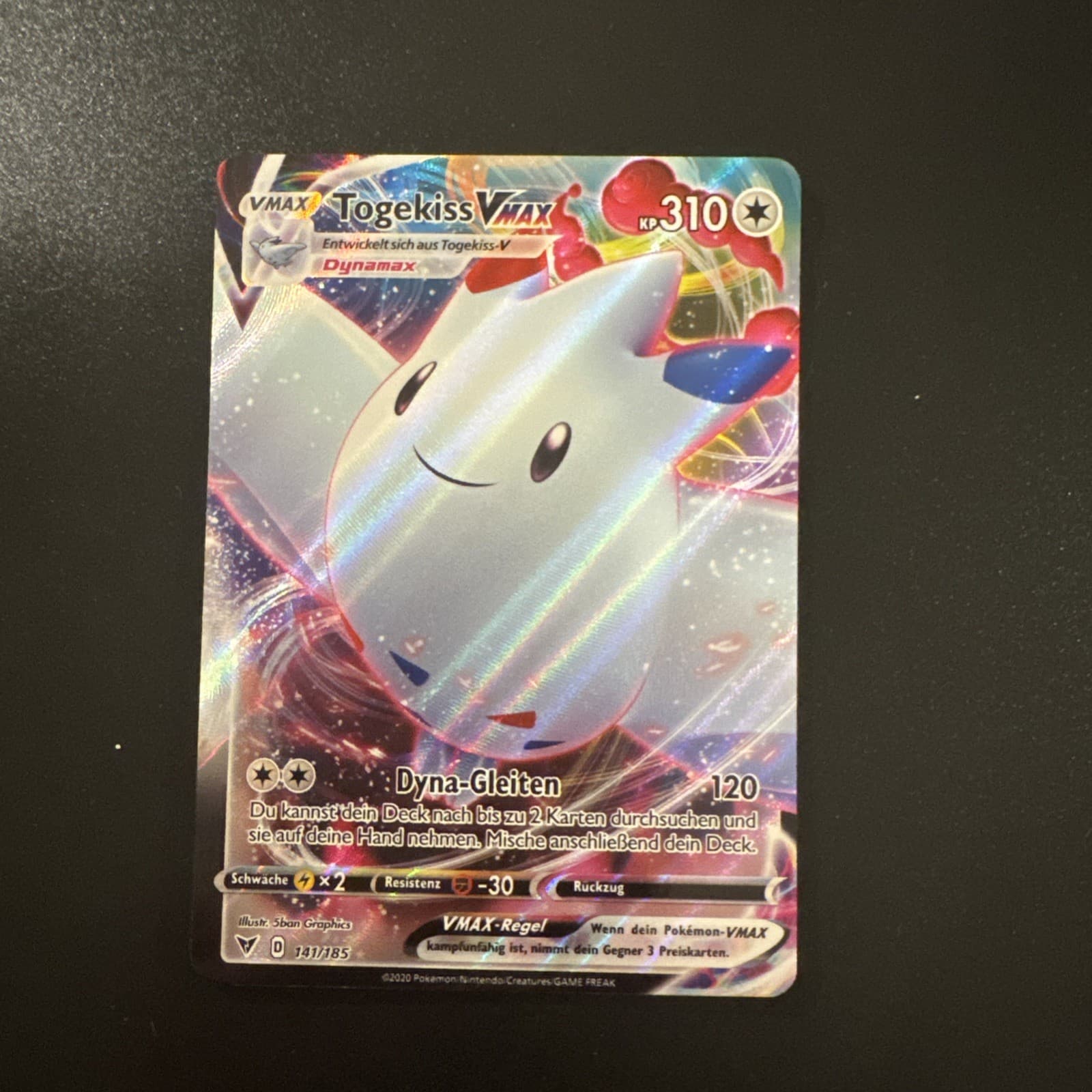 💙 Pokemon Togekiss VMAX 141/185 Farbenschock Deutsch Near Mint