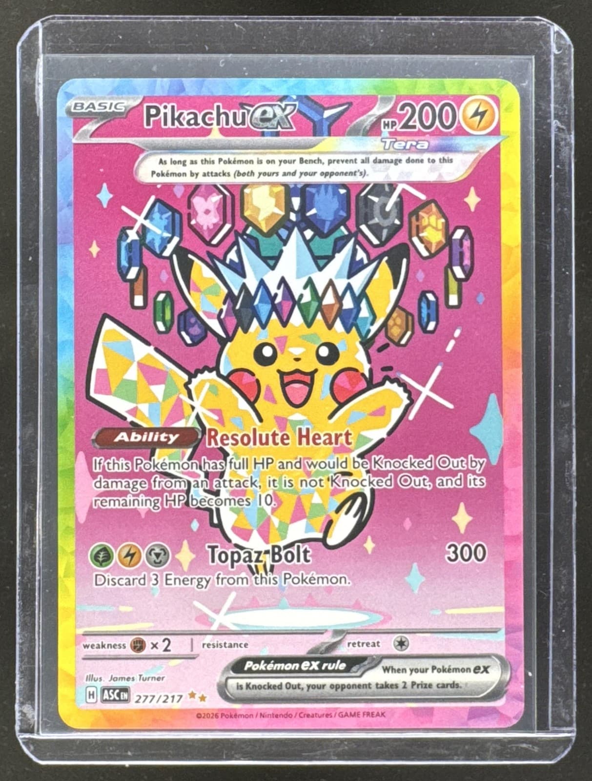 2026 Pokemon Ascended Heroes Pikachu ex 277/217 NM PKL