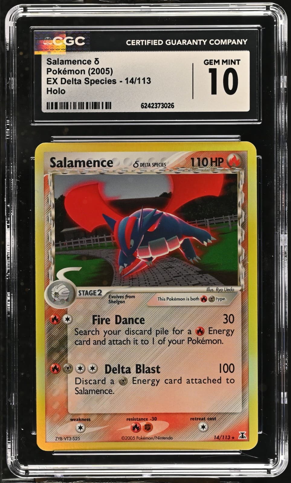 Pokemon Salamence 14/113 Holo EX Delta Species - CGC 10