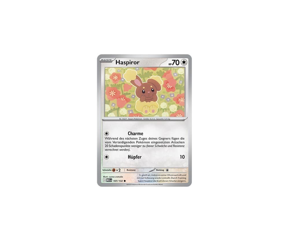 Pokemon Karten- Mega Entwicklung - Haspiror MEG 107/132 - Deutsch
