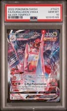 2022 POKEMON SWORD & SHIELD SILVER TEMPEST #TG21 FULL ART/DURALUDON VMAX PSA 10