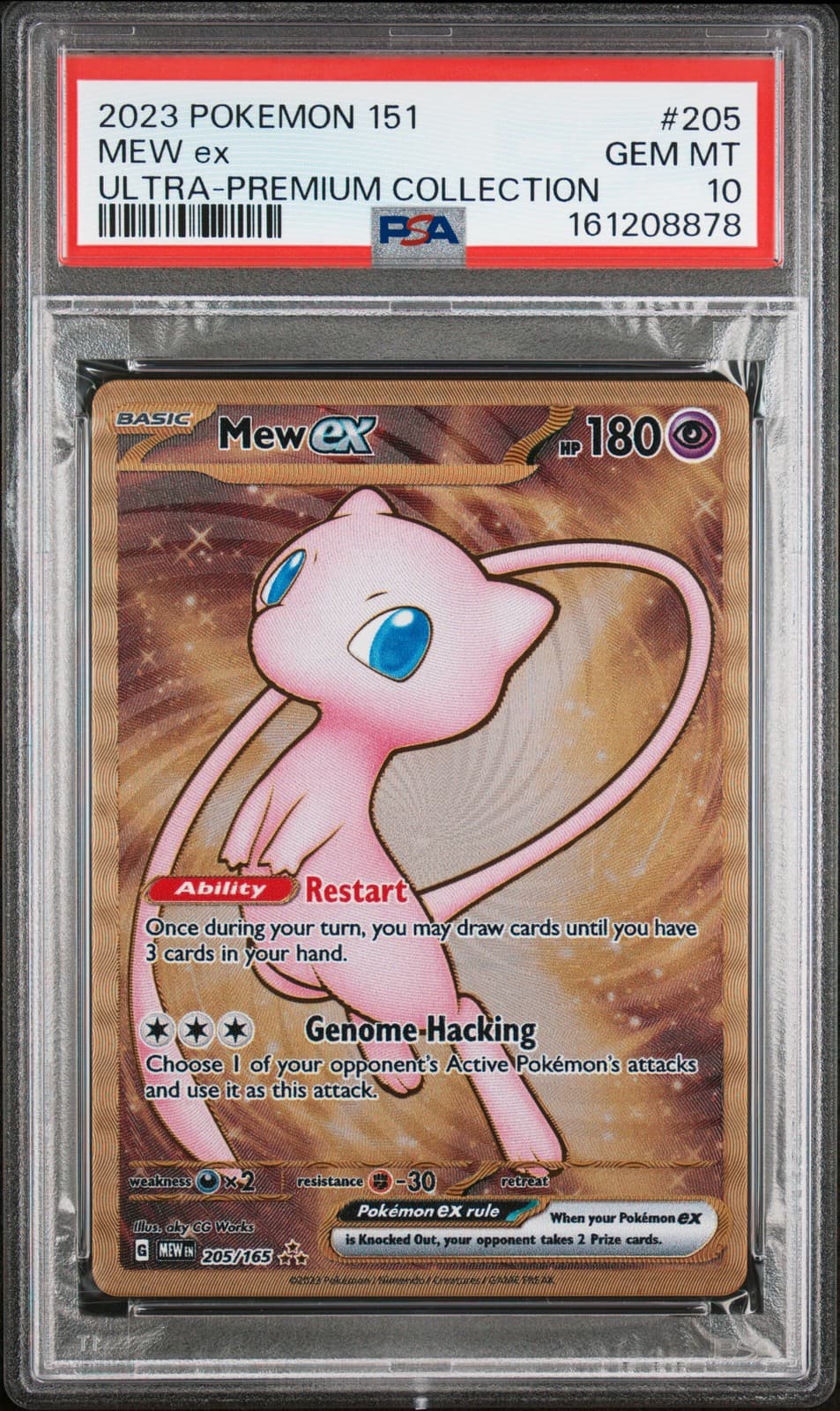 2023 POKEMON 151 ULTRA-PREMIUM COLLECTION #205 MEW EX PSA 10