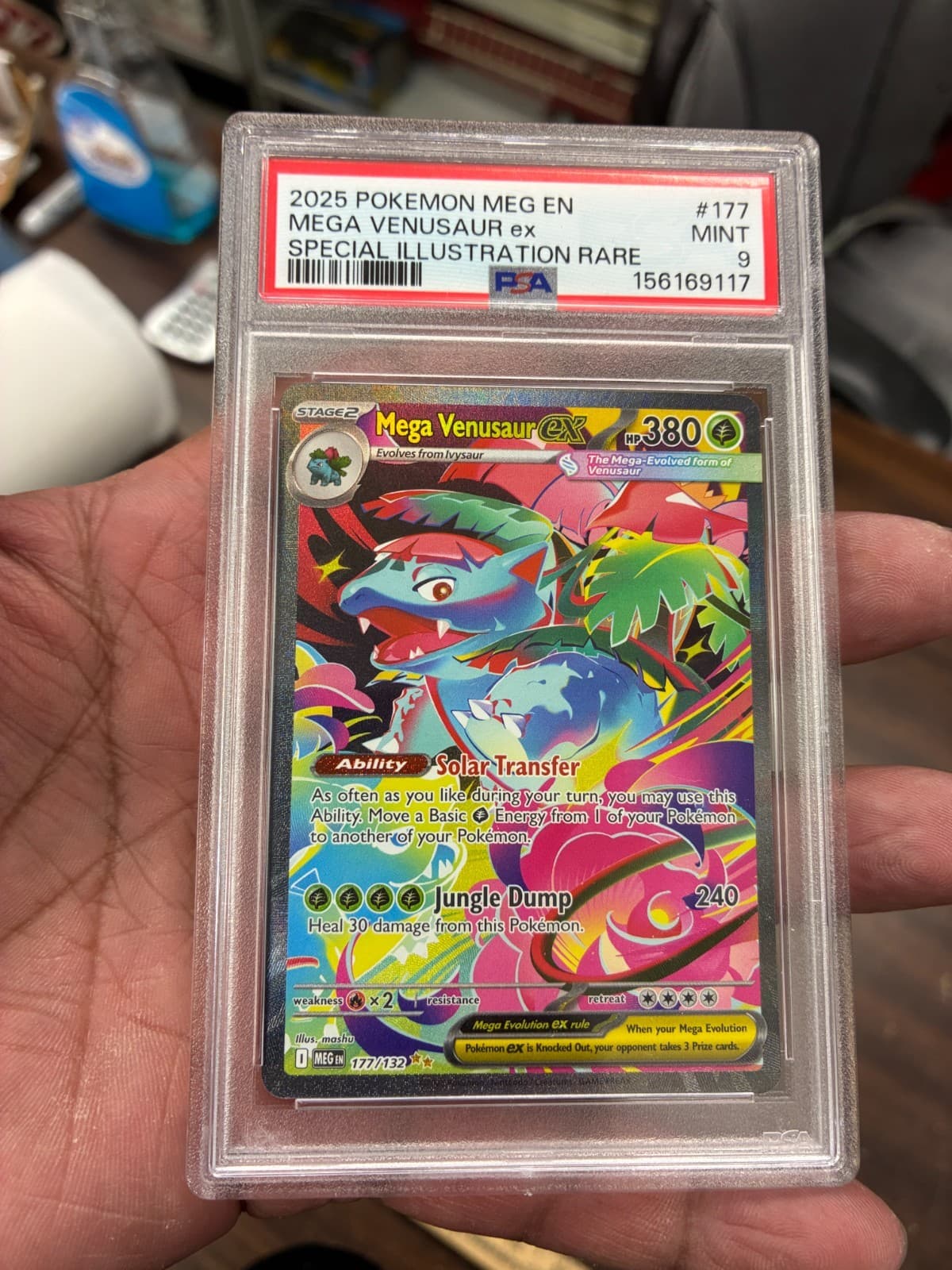 Mega Venusaur EX 177/132 Special Illustration Rare Pokemon PSA 9 Mint