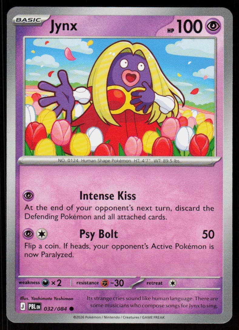Jynx 032/084 Common Pitch Black Pokemon Near Mint