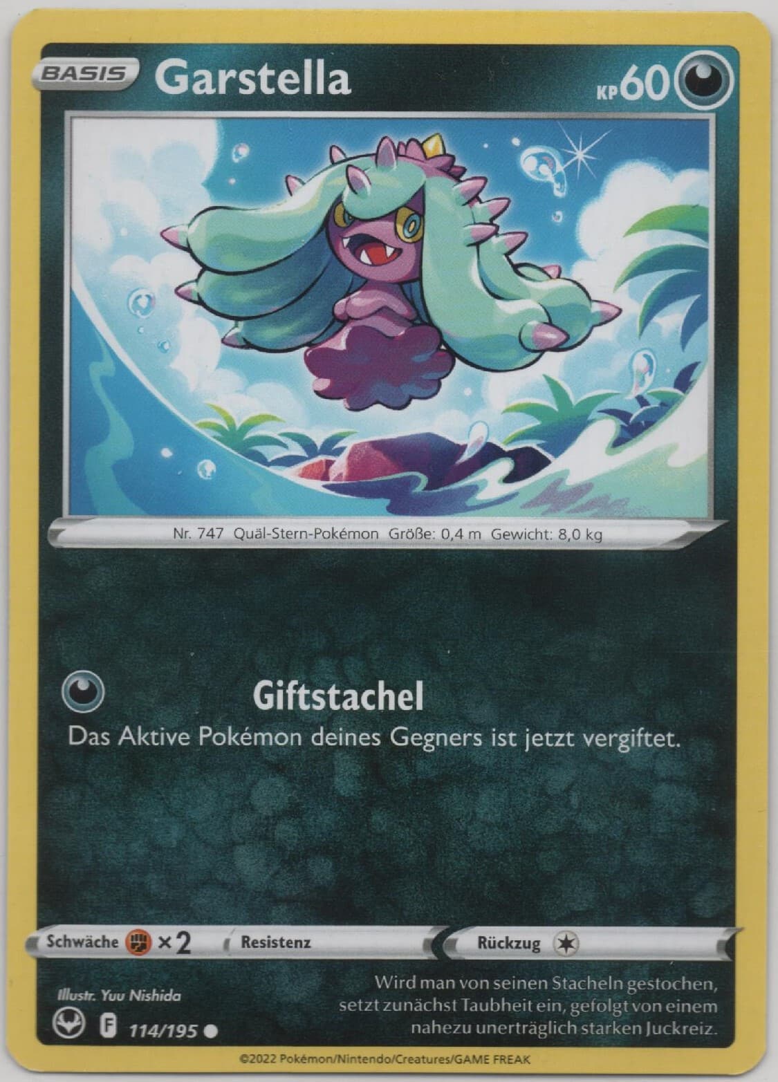 Pokemon - SWSH 12 - Silberne Sturmwinde(TCG)/Deutsch - Garstella - 114/195 •
