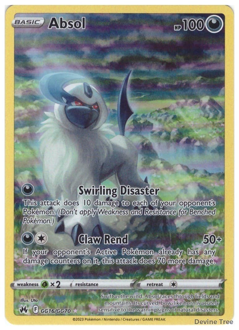 Absol GG16/GG70 Holo Crown Zenith Galarian Gallery Pokemon NM