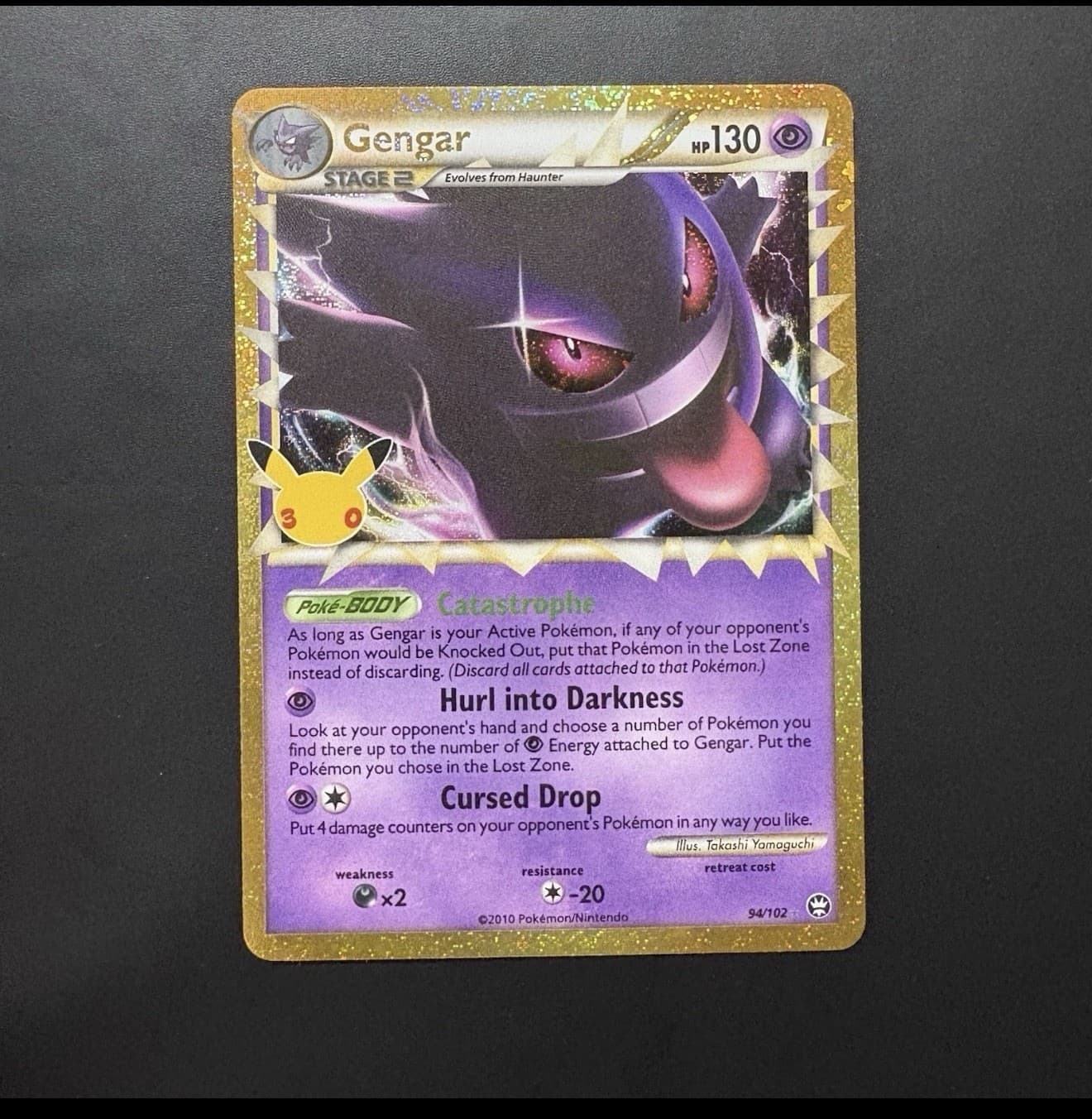 Pokémon TCG Gengar #94/102, 30th Anniversary Celebration, Classic Collection, NM
