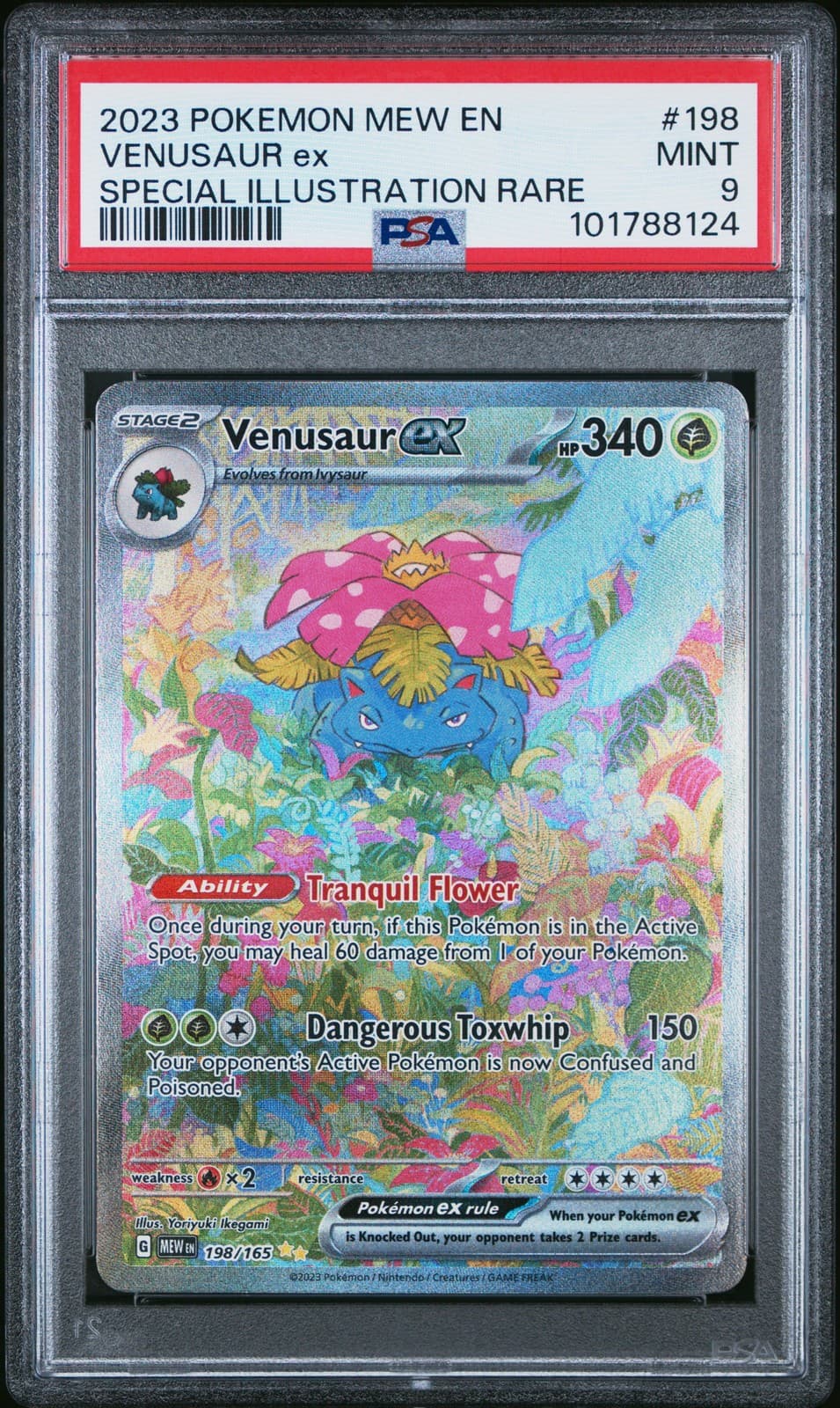 Venusaur EX 198/165 Pokemon 151 Special Illustration Rare PSA 9