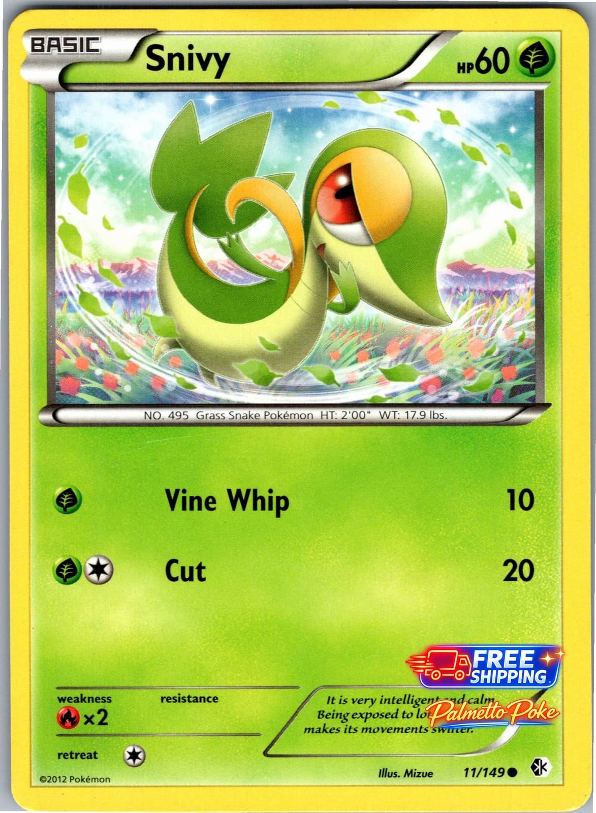 Snivy 11/149 Common Boundaries Crossed Pokemon NM/LP