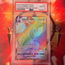 Pokémon TCG PSA 10 Darkness Ablaze Salamence VMax Secret Rare 194/189
