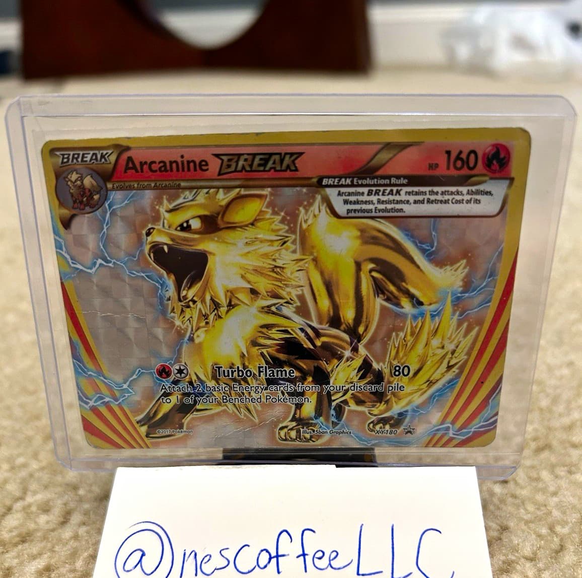 Pokemon Arcanine BREAK XY Promos XY180 Holo Promo English 2017