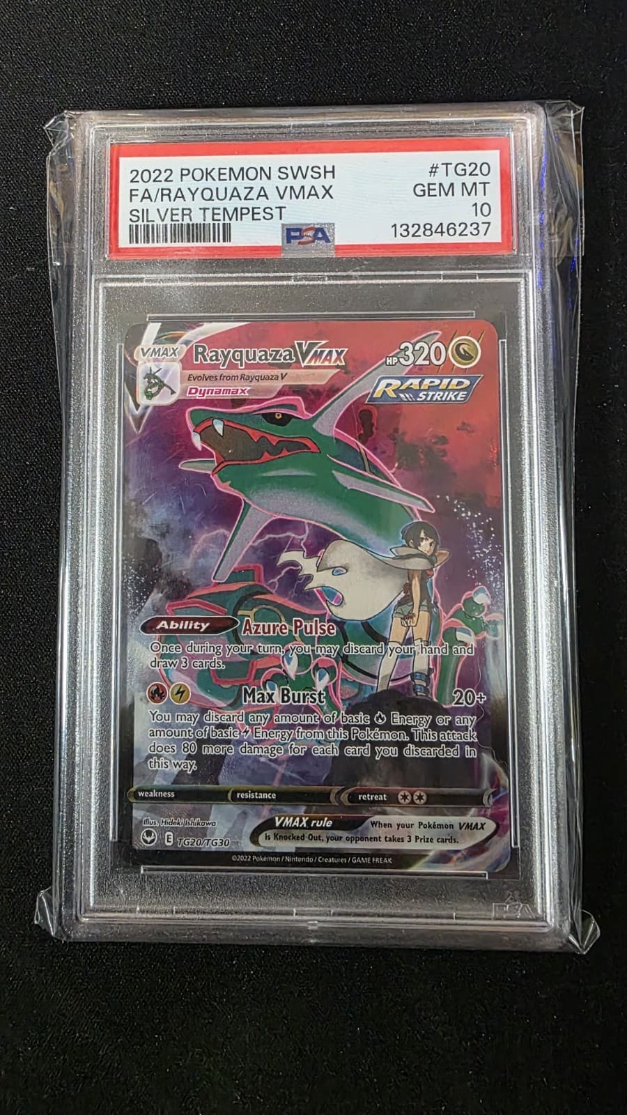 Rayquaza VMAX TG20/TG30 Pokemon Silver Tempest Trainer Gallery PSA 10