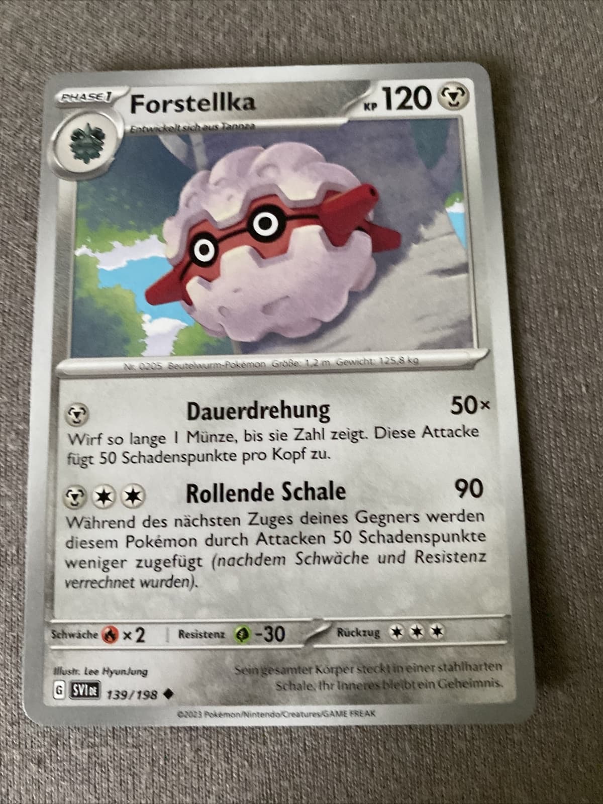 Forstellka 139/198 Karmesin und Purpur Pokemon Karte Deutsch