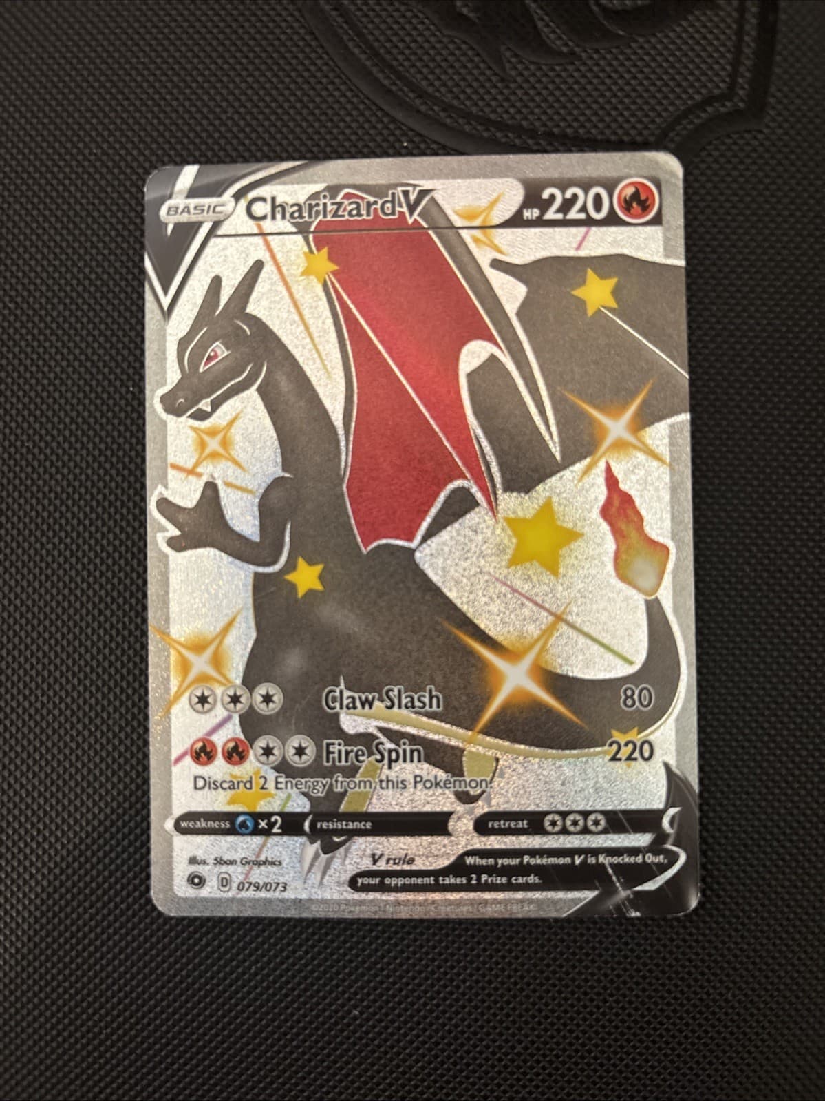 Pokemon TCG Charizard V 079/073 Sword Shield Champion's Path Secret Rare