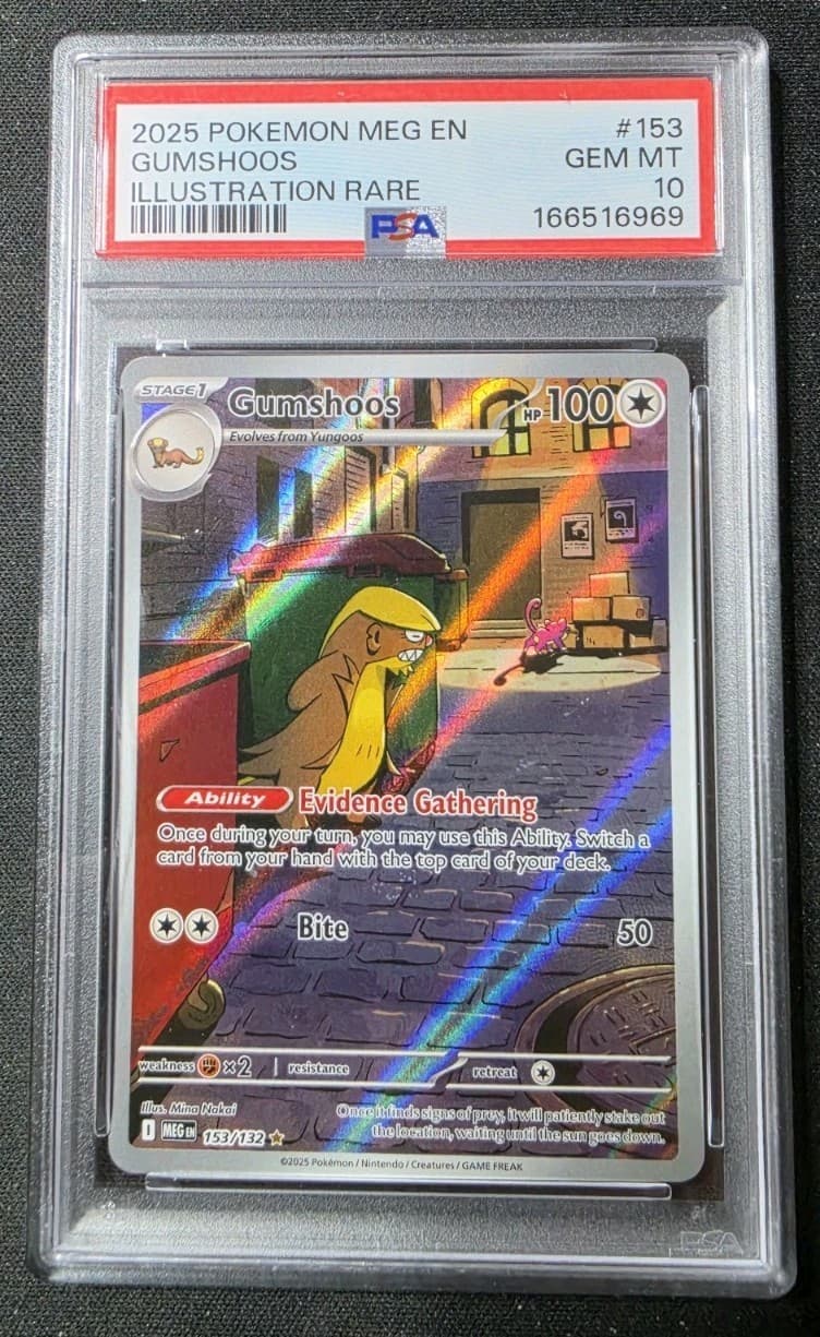 Pokemon - Gumshoos IR - MEG EN - #153 - PSA 10