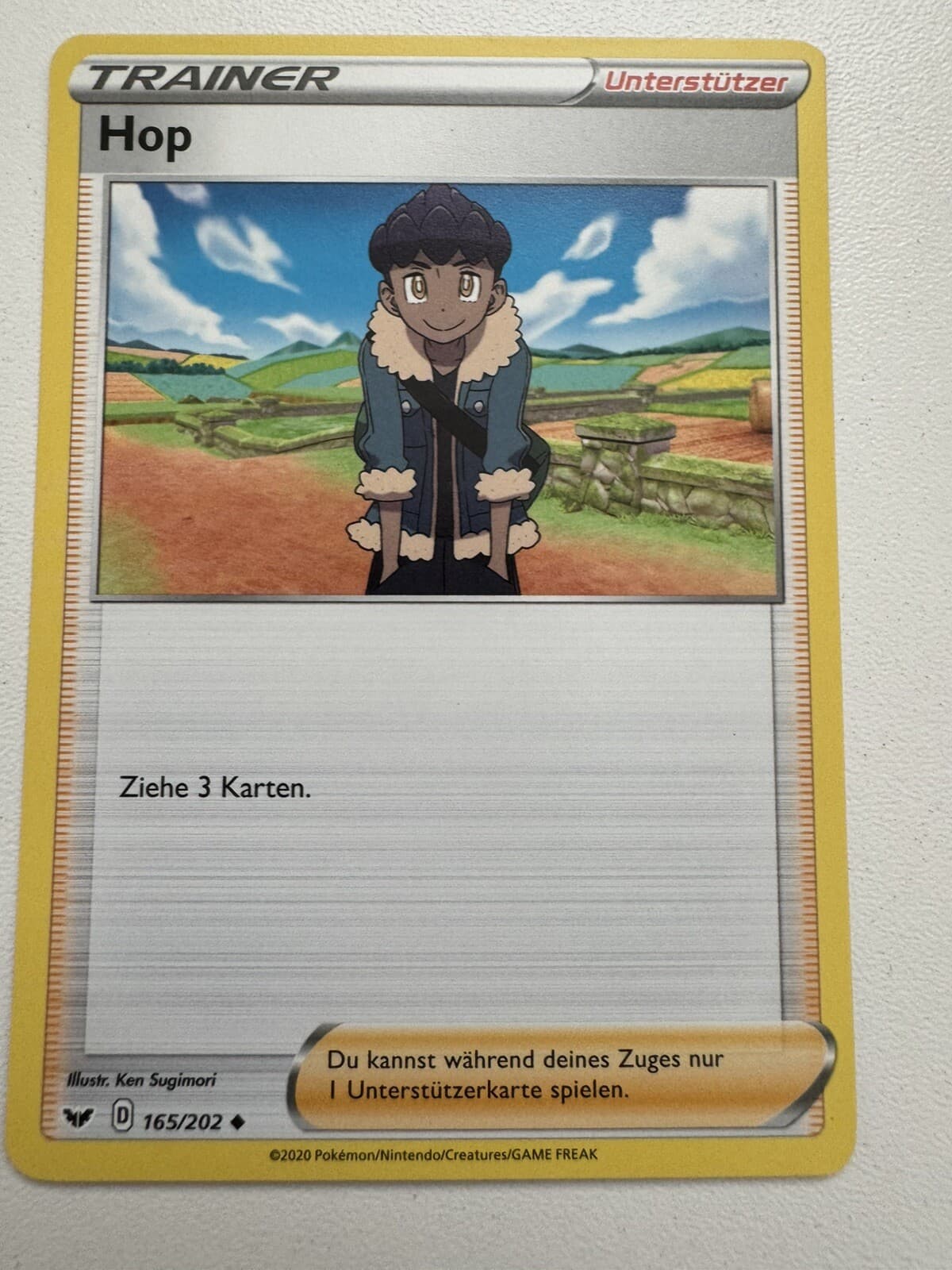 Pokemon Karte Hop Unterstützer Schwert und Schild 165/202