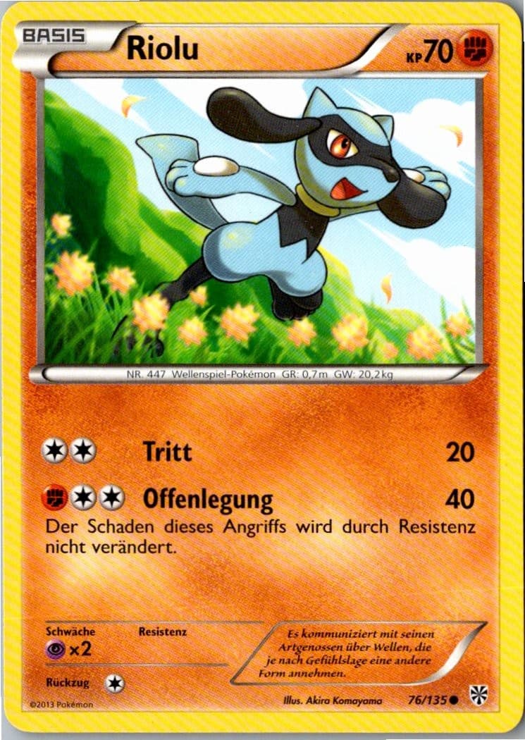 Pokemon Riolu 76/135 Plasma-Sturm Deutsch