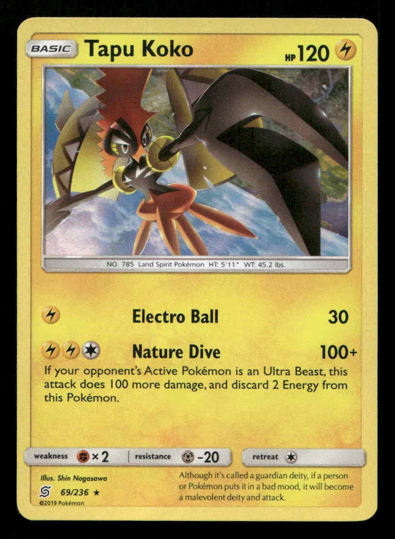 Tapu Koko Holo SM - Unified Minds 69/236 LP Pokemon