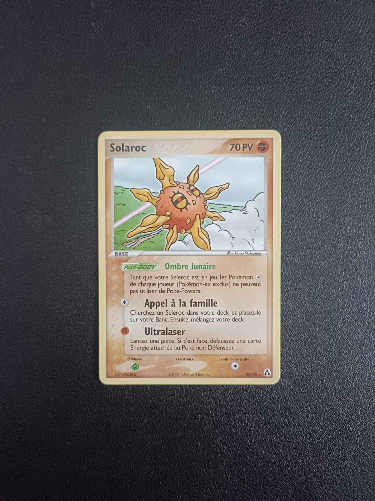 Carte Pokemon SOLAROC 25/92 Rare Bloc EX Créateurs de Légendes FR