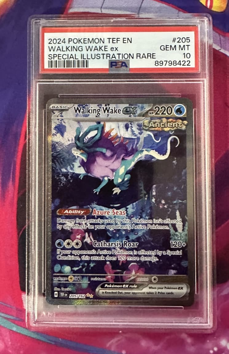 Walking Wake ex 205/162 Temporal Forces English PSA Graded 10 Pokemon TCG