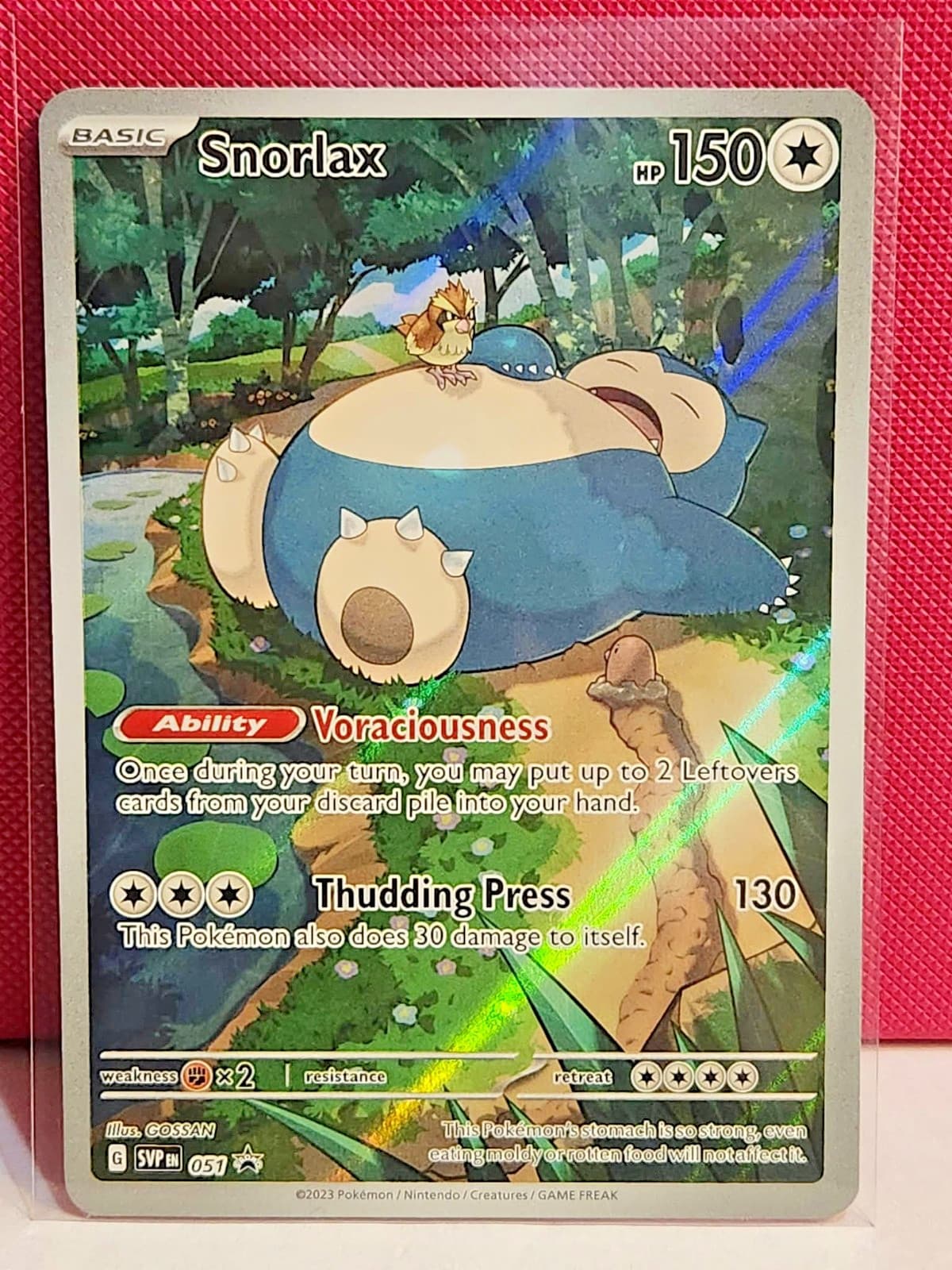 Snorlax Black Star Promo SVP EN 051 NM Scarlet & Violet Pokemon TCG English NM