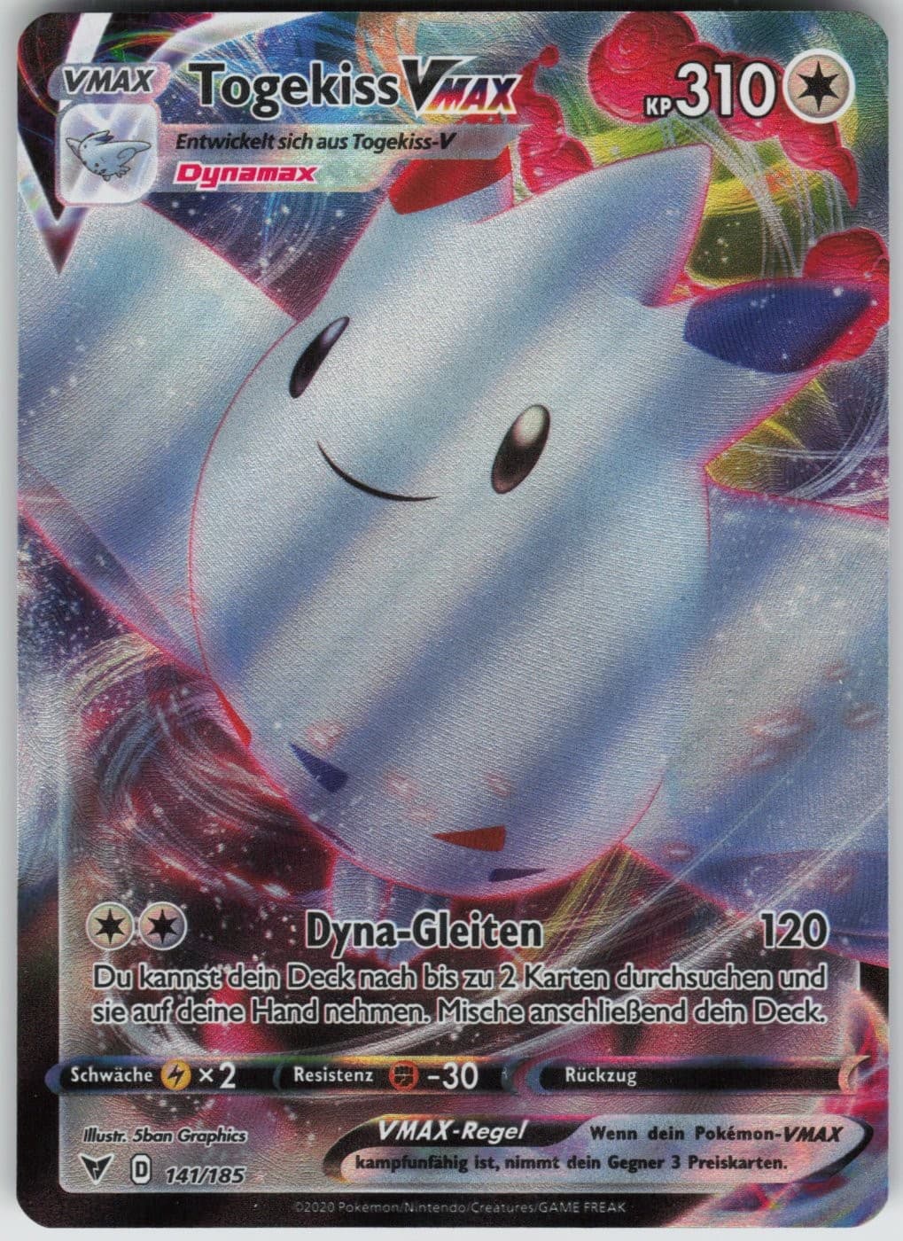 Togekiss - VMAX - Vivid Voltage - 141/185 - Pokemon Karte - Deutsch