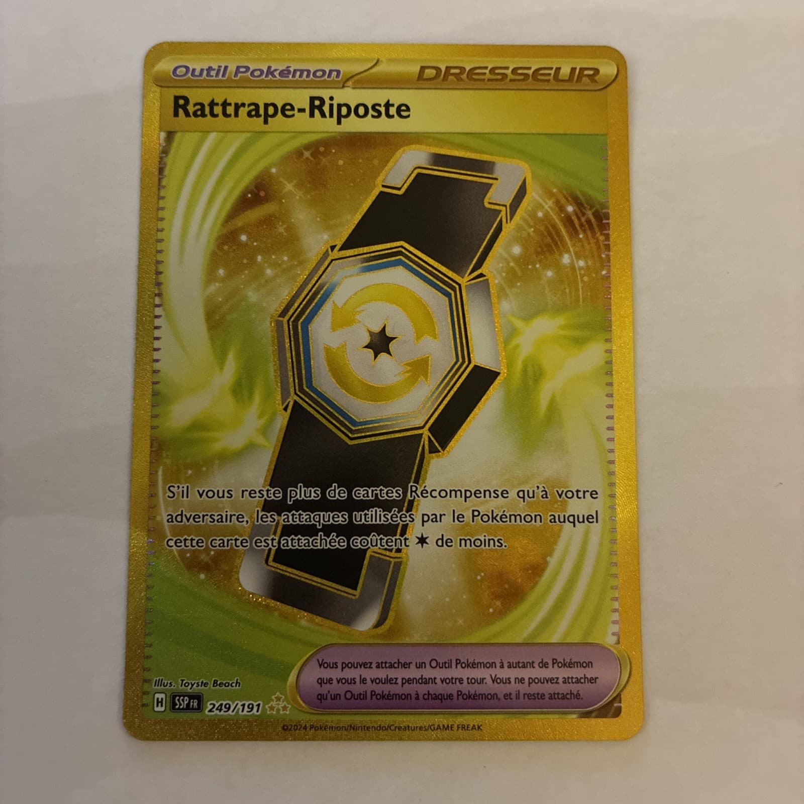 Pokémon - Rattrape-Riposte - 249/191 Gold - Étincelles Déferlantes - FR