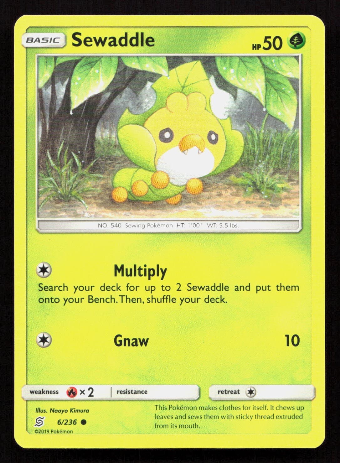 SEWADDLE 6/236 Pokemon UNIFIED MINDS
