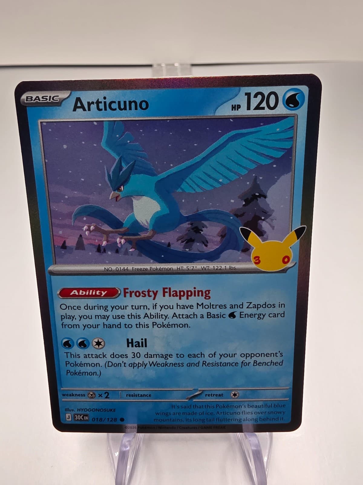 Pokemon TCG 30th Celebration Articuno Holo #18/128