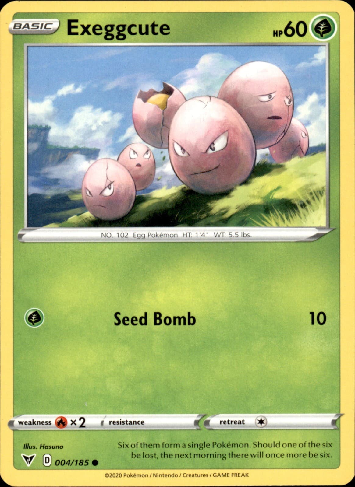 Exeggcute 004/185 Common - Pokemon SWSH04: Vivid Voltage