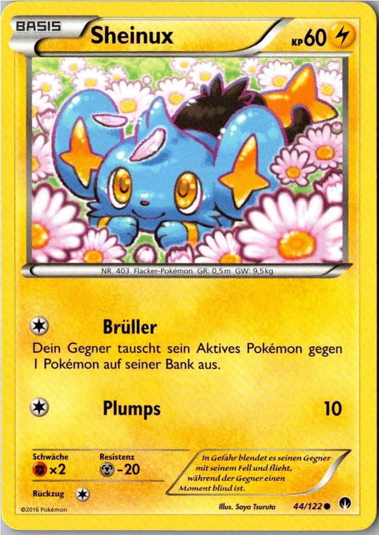 Pokemon Sheinux 44/122 TURBOfieber Deutsch