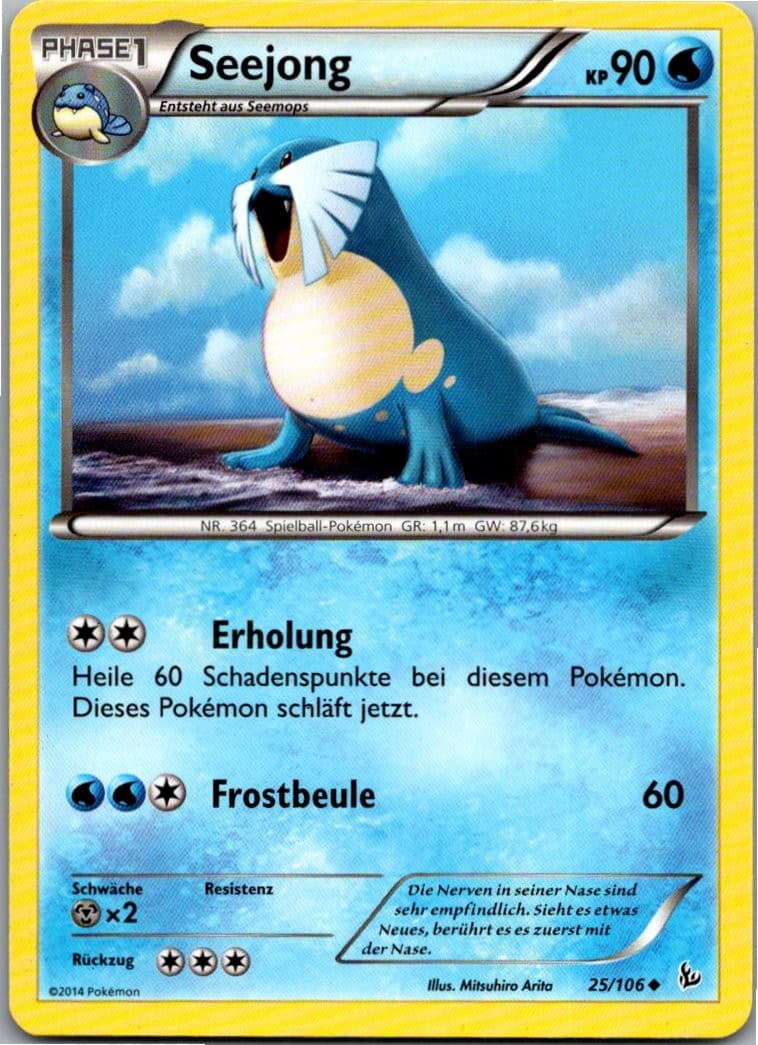 Pokemon Seejong 25/106 Flammenmeer Deutsch