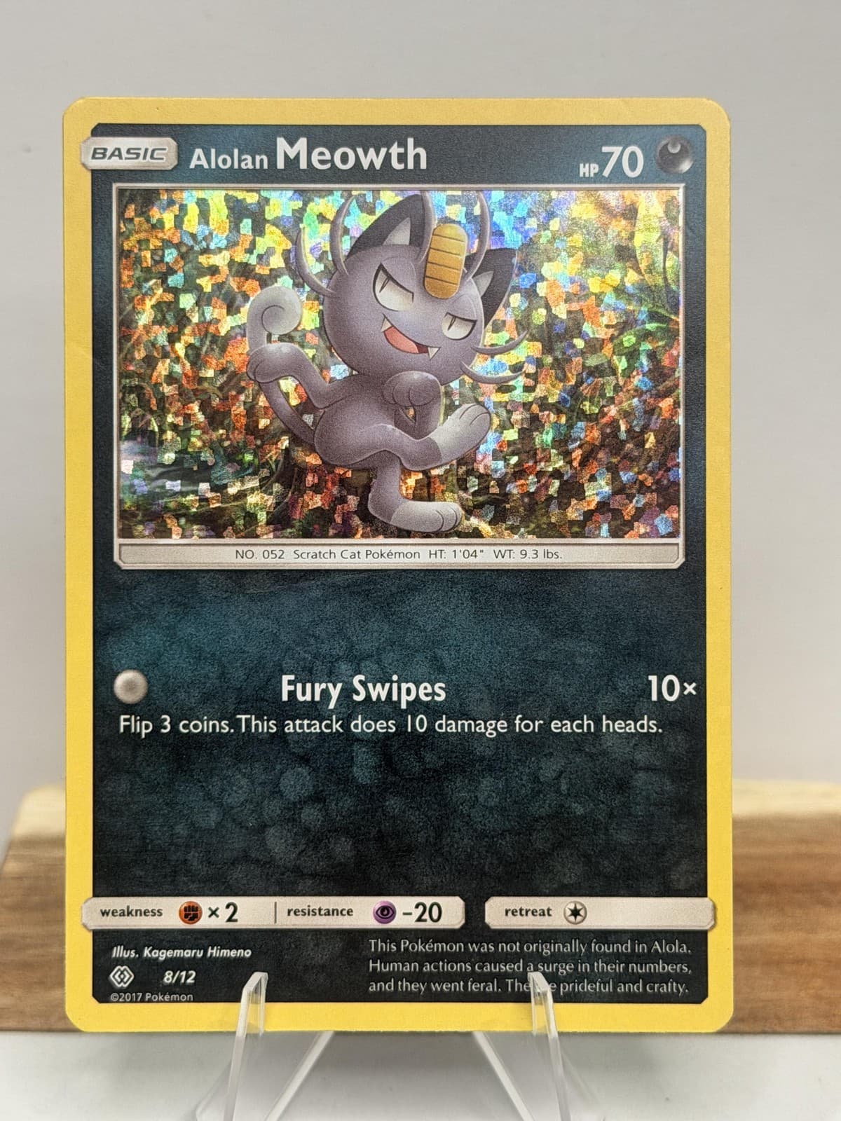Alolan Meowth 008/012 Holo Pokemon TCG - McDonald's Promos 2017