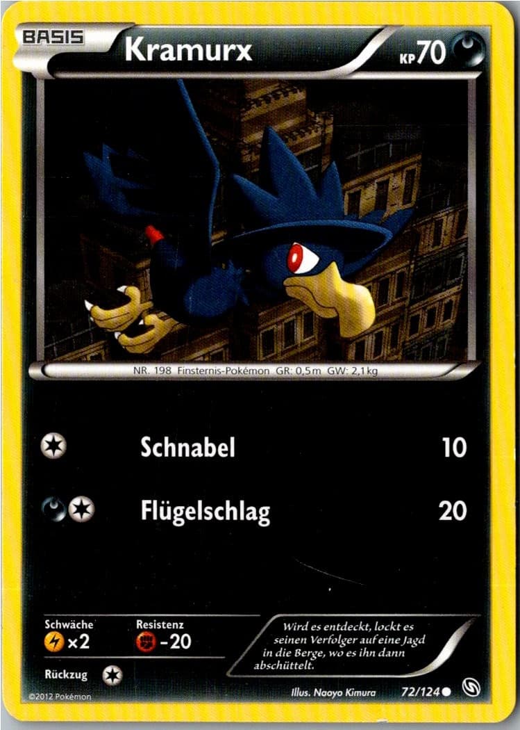 Pokemon Kramurx 72/124 Hoheit der Drachen Deutsch