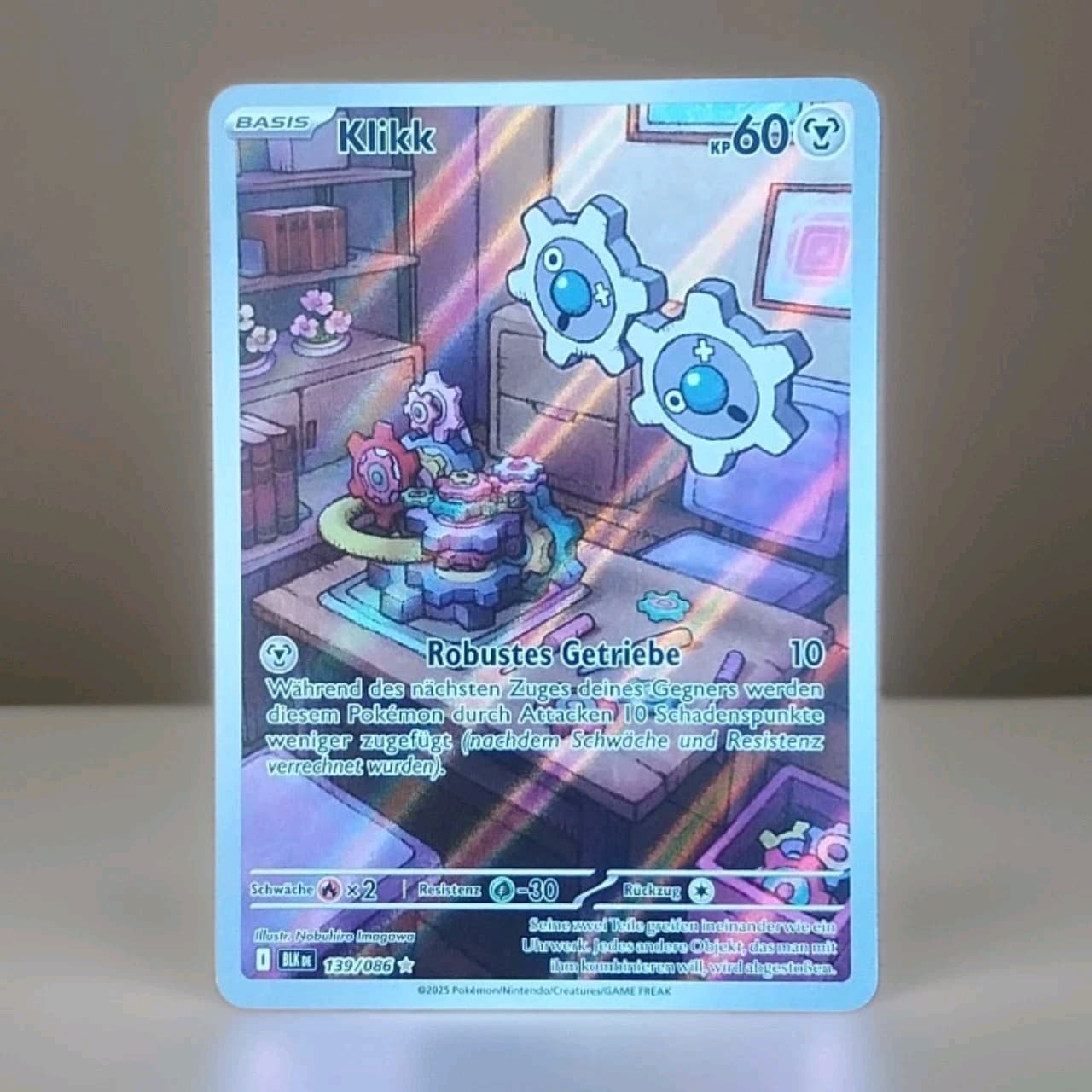 Klikk Illustration Rare Pokemon Karte Deutsch 139/086 Schwarze Blitze