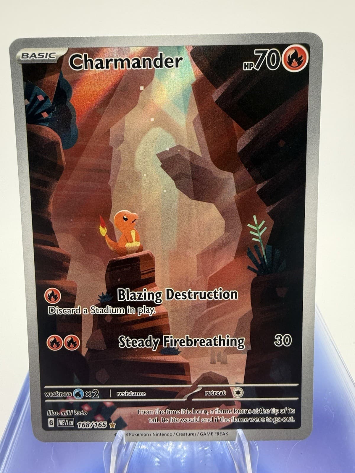 Charmander 168/165 - Scarlet & Violet 151 Illustration Rare NM Pokémon