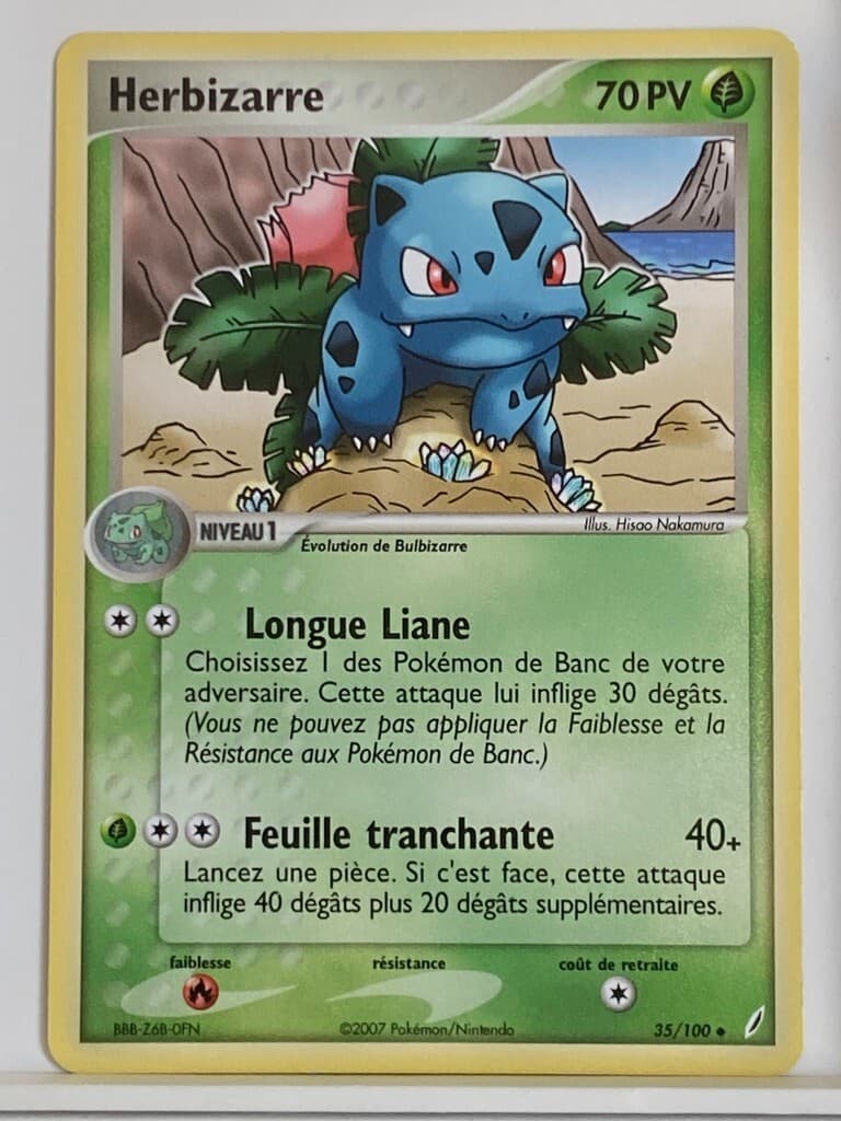 Herbizarre 35/100 EX Gardiens de Cristal carte Pokémon FR