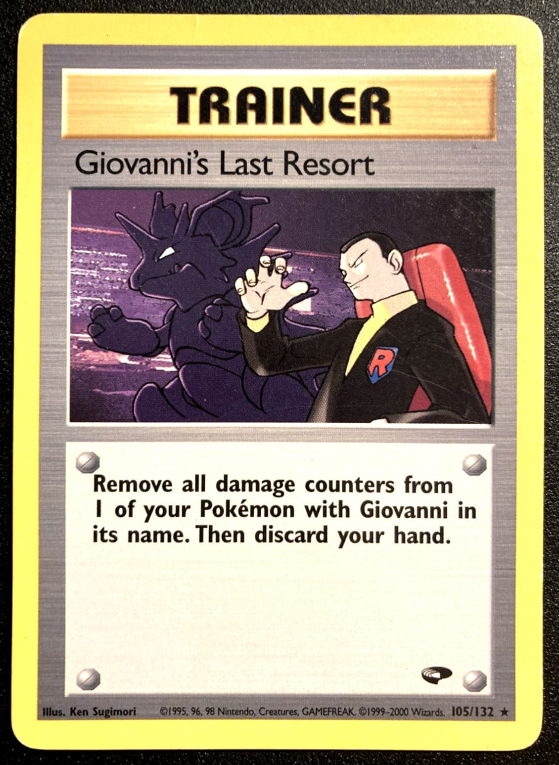 Pokemon Giovanni's Last Resort - Gym Challenge 105/132 Unlimited MP Rare