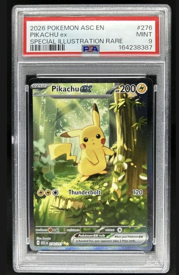2026 Pokemon Ascended Heroes Pikachu ex Special Illustration Rare #276/217 PSA 9