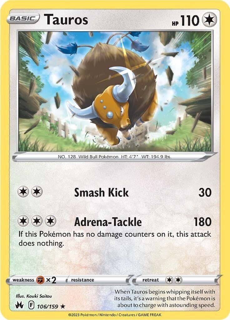 NM - Tauros CRZ - 106/159 SWSH: Crown Zenith