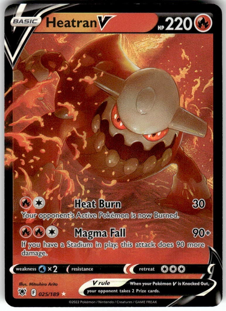 Heatran V - 025/189 - NM - SWSH10: Astral Radiance