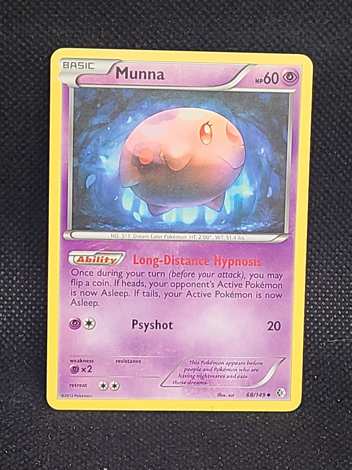 Munna Pokemon Boundaries Crossed #68/149 MP