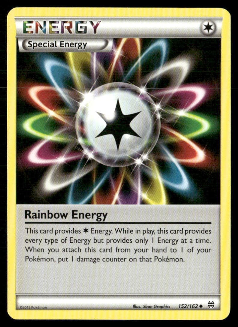 Rainbow Energy 152/162 Uncommon BREAKthrough Pokemon Lightly Played