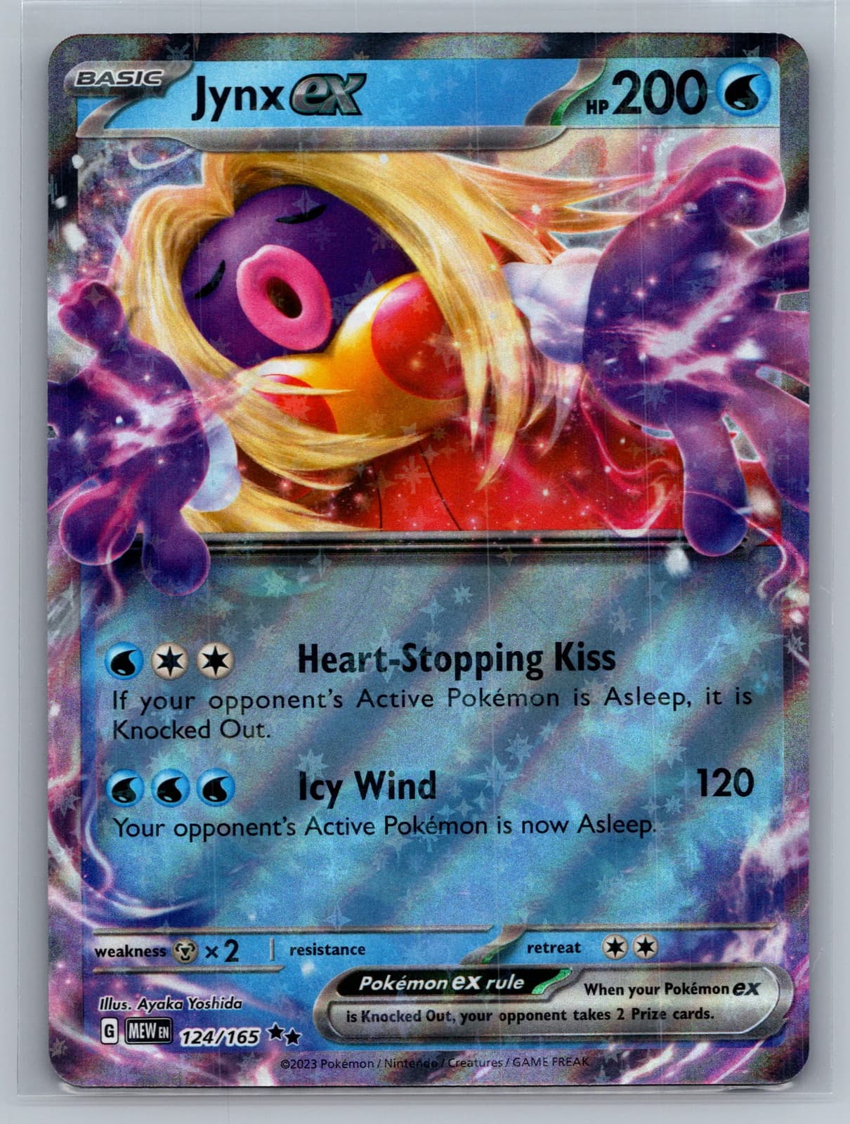 Jynx EX #124/165 2023 Scarlet & Violet 151 Pokemon TCG