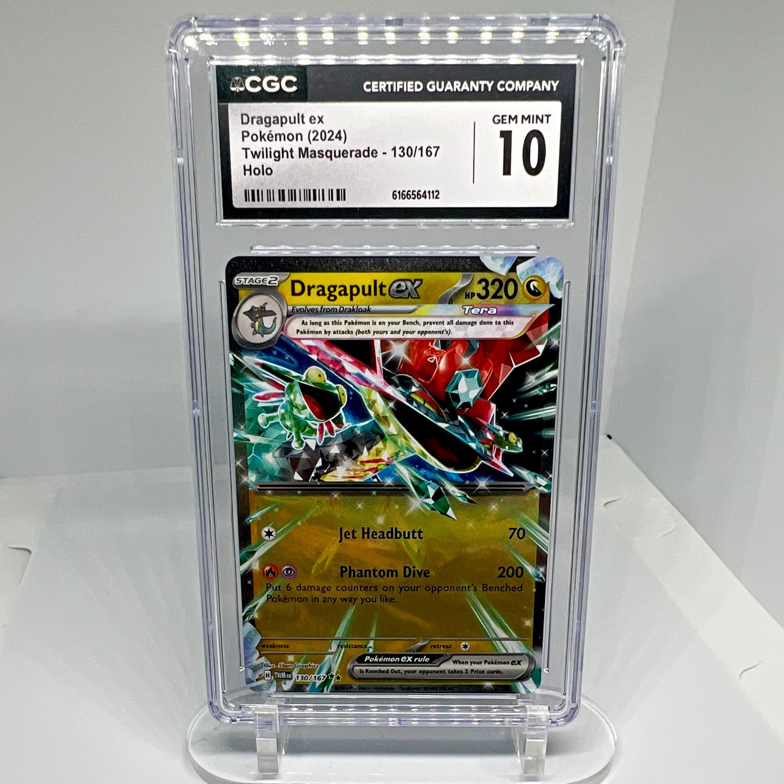 Dragapult ex Sv06 Twilight Masquerade 130/167 Holo DR ENG CGC 10 2024