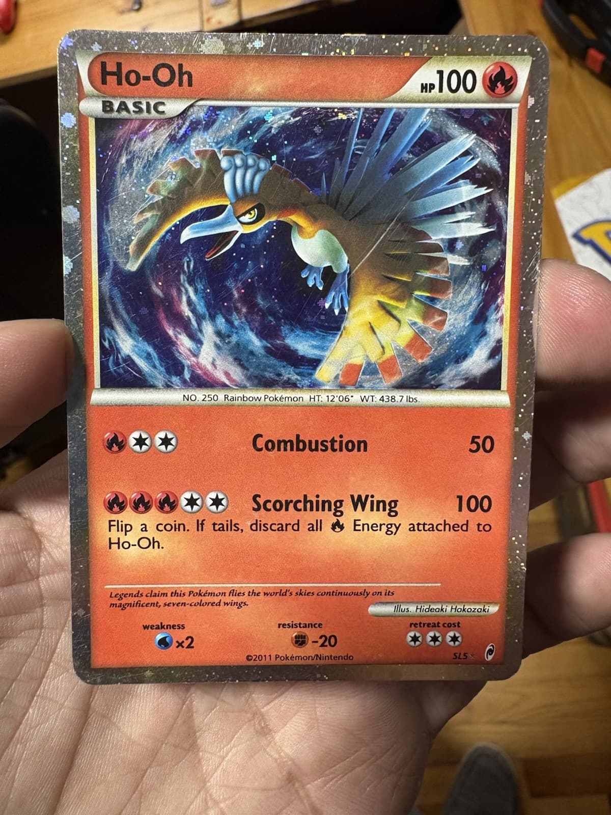 Pokémon TCG Ho-Oh SL5 Shiny Holo Rare Col Call of Legends MP/HP